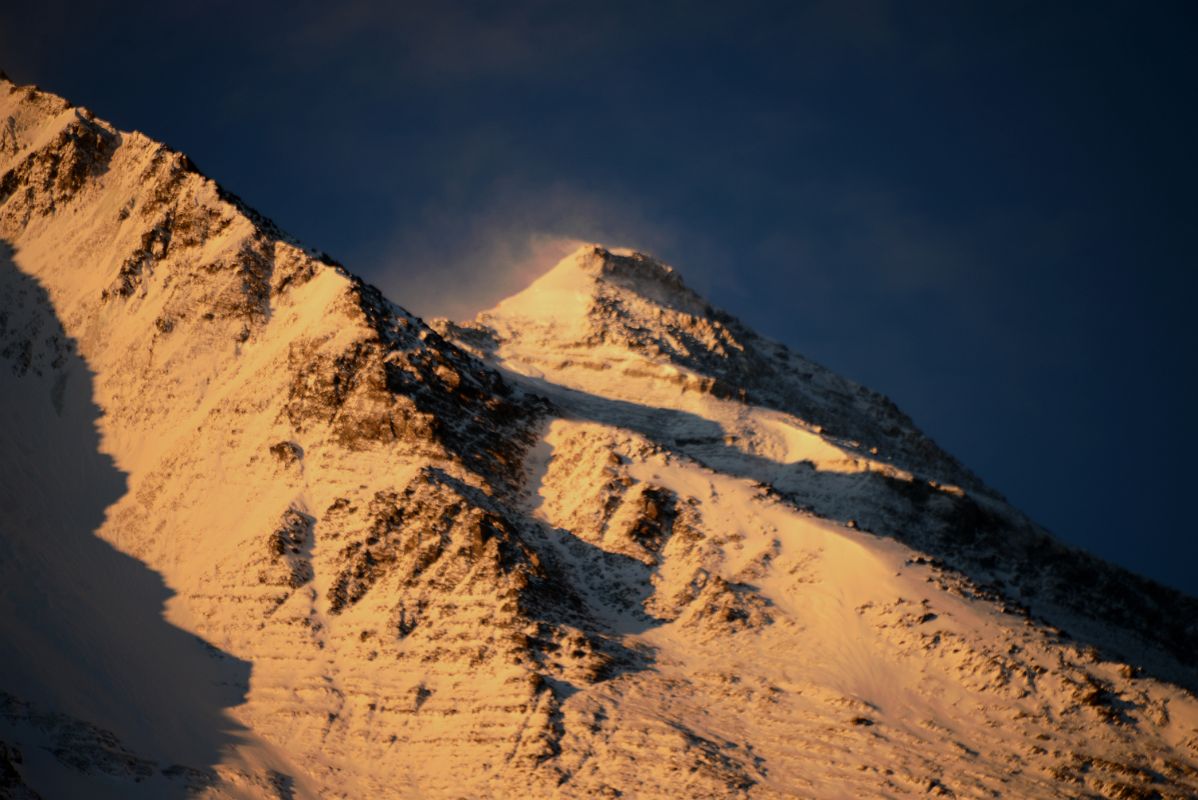 23 Sunrise On Mount Everest North Face Close Up From Mount Everest North Face Advanced Base Camp 6400m In Tibet